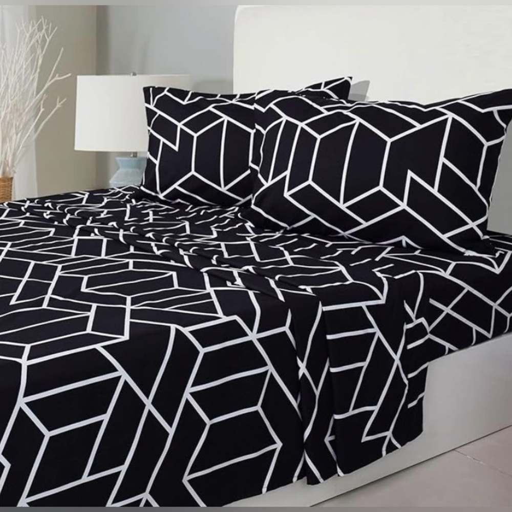 Milano LUXURY COLLECTIONS MICROFIBER TWILL BED SHEET SET Queen
